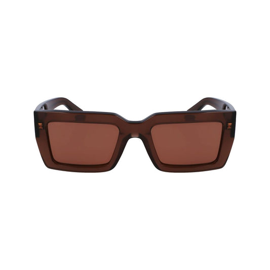 Ferragamo Brown Acetate Sunglasses