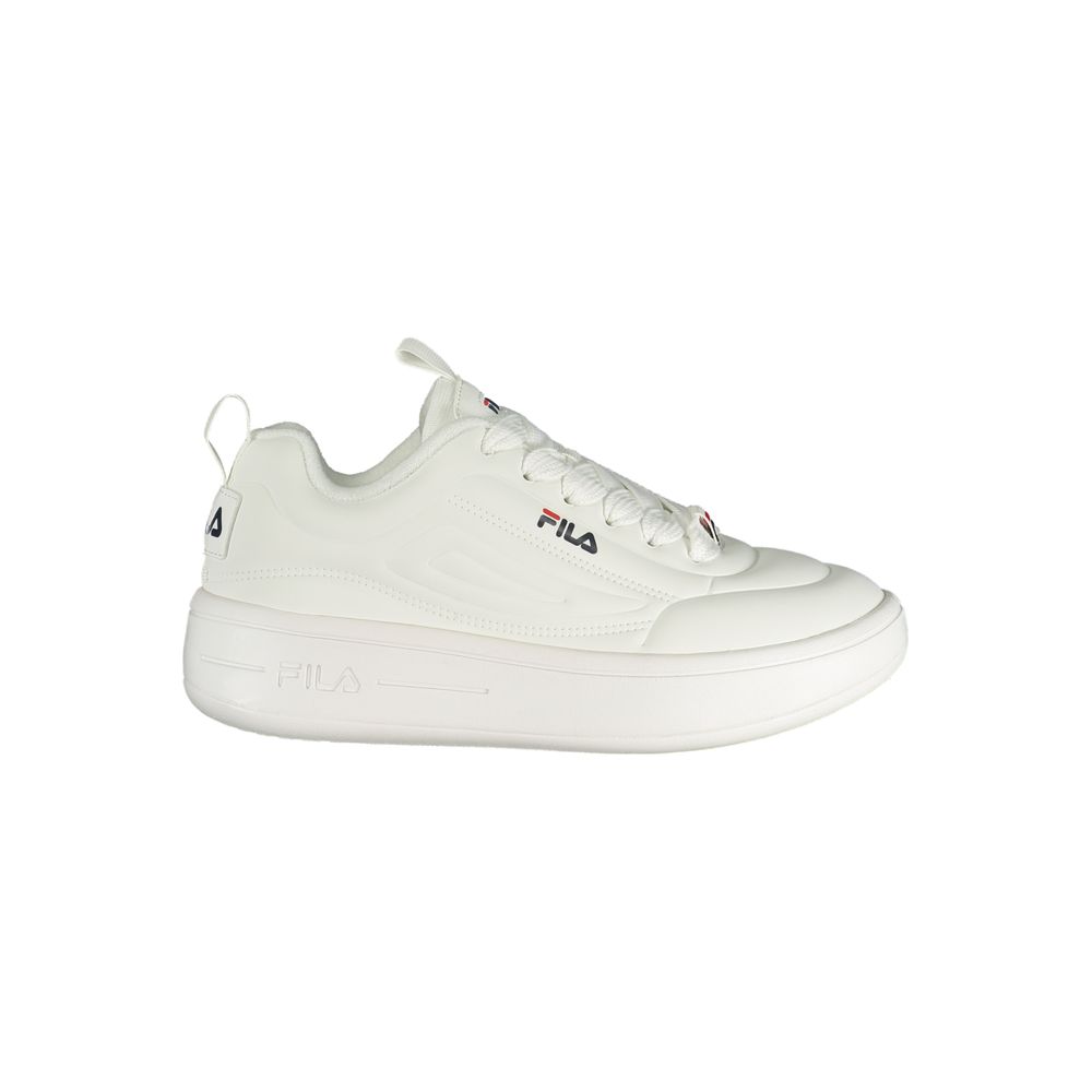 Fila White Polyester Women Sneaker