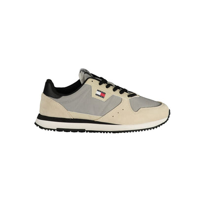 Tommy Hilfiger Gray Leather Men Sneaker