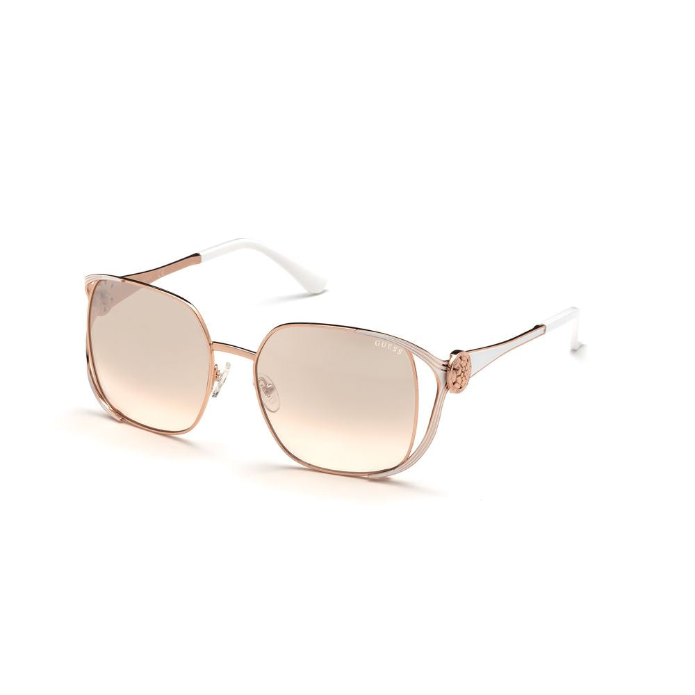 Guess Rose Gold Metal Sunglasses