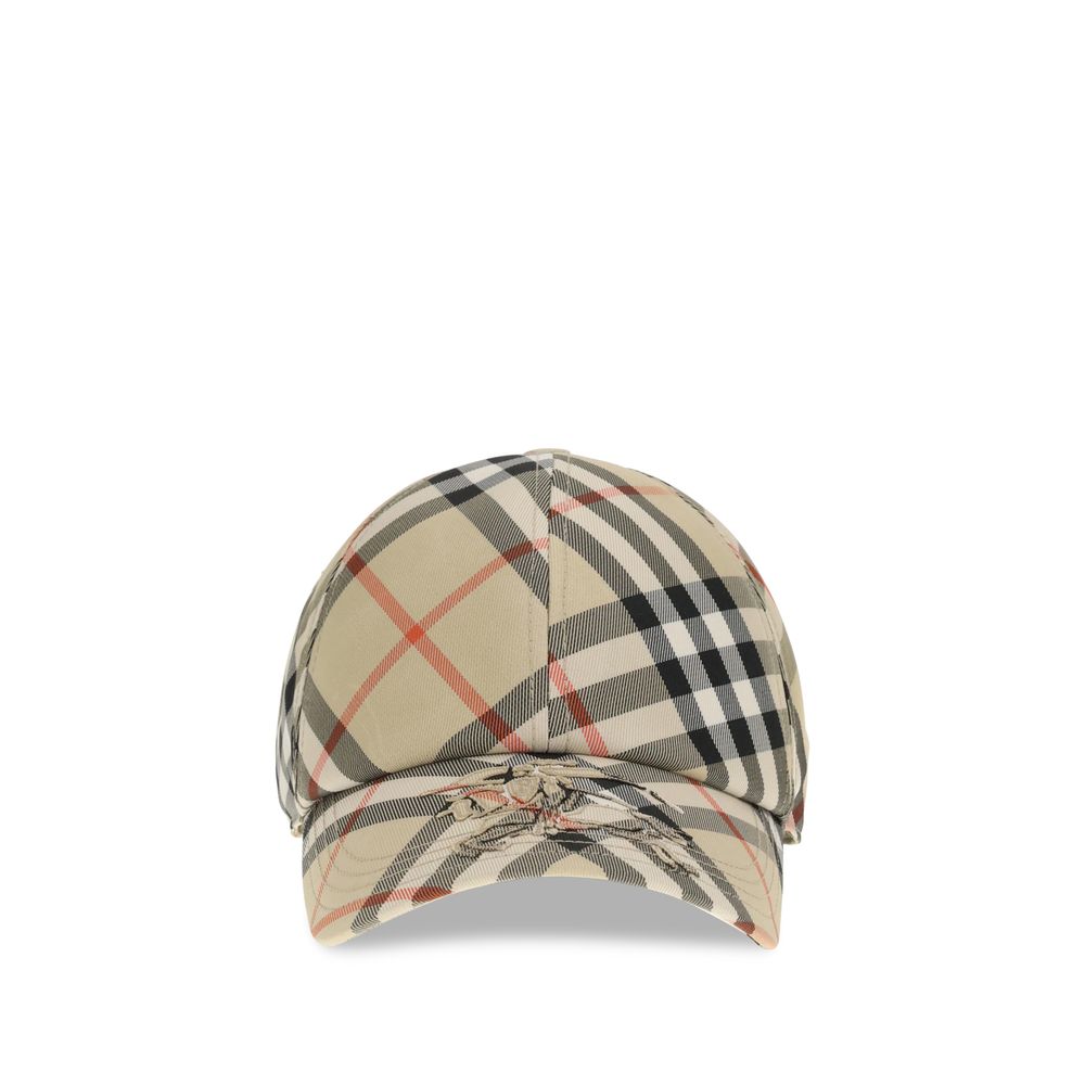 Burberry Beige Cotton Cap (Baseball Hat)