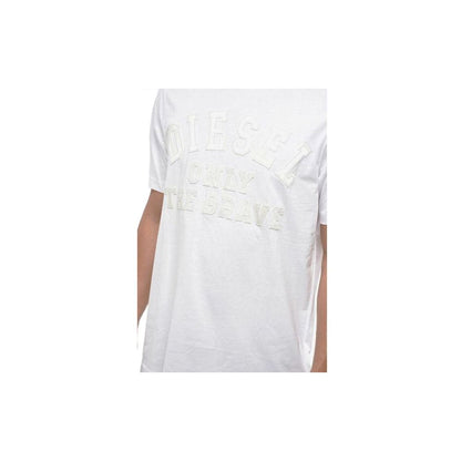 Diesel White Cotton Men's T-Shirt