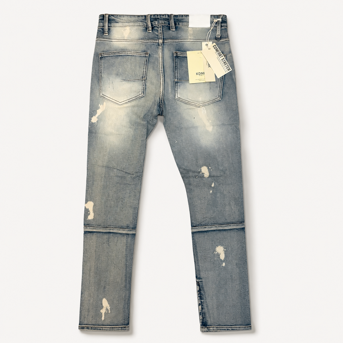 The Distressed Ankle-Zip Skinny Jeans