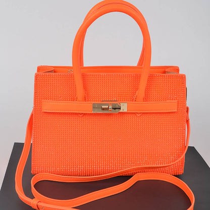 Rhinestone Handle Bag