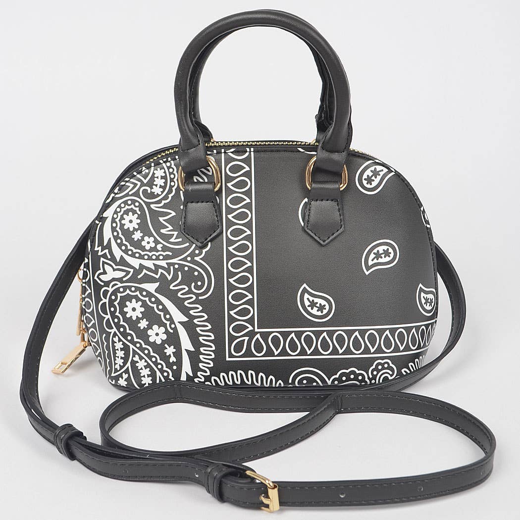 Bandana Print Handle Bag