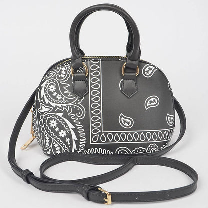 Bandana Print Handle Bag