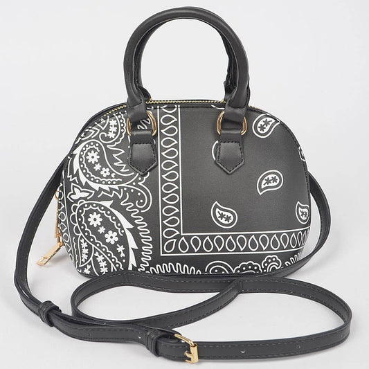 Bandana Print Handle Bag