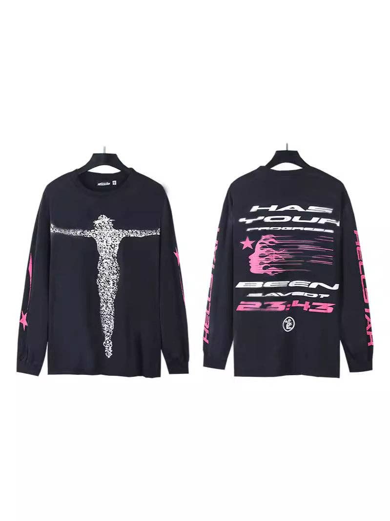Hell Style Graphic Long Sleeve T-Shirt for Men