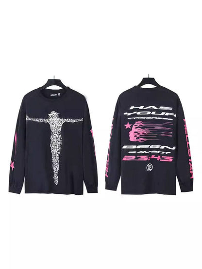 Hell Style Graphic Long Sleeve T-Shirt for Men