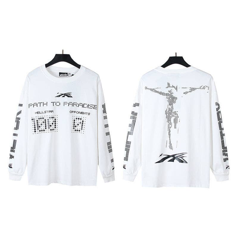 Hell Style Graphic Long Sleeve T-Shirt for Men