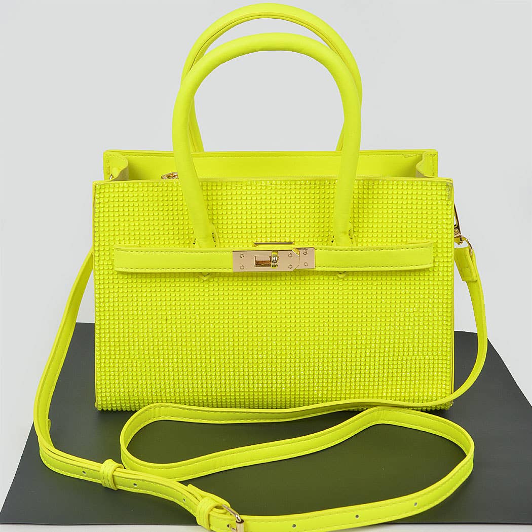 Rhinestone Handle Bag