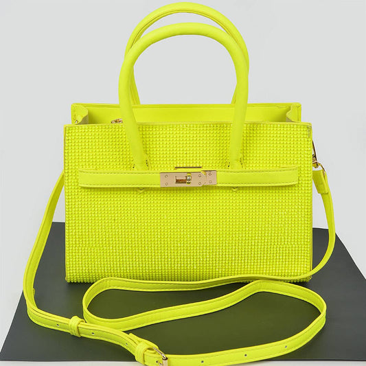 Rhinestone Handle Bag