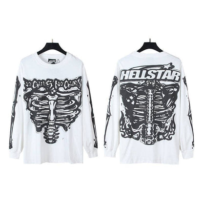 Hell Style Graphic Long Sleeve T-Shirt for Men