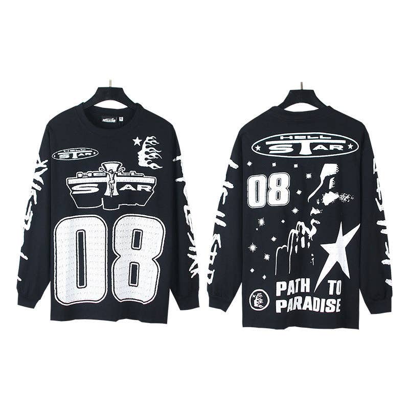 Hell Style Graphic Long Sleeve T-Shirt for Men