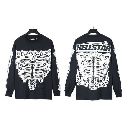 Hell Style Graphic Long Sleeve T-Shirt for Men