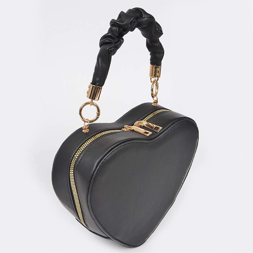 Heart Shape Top Handle Bag