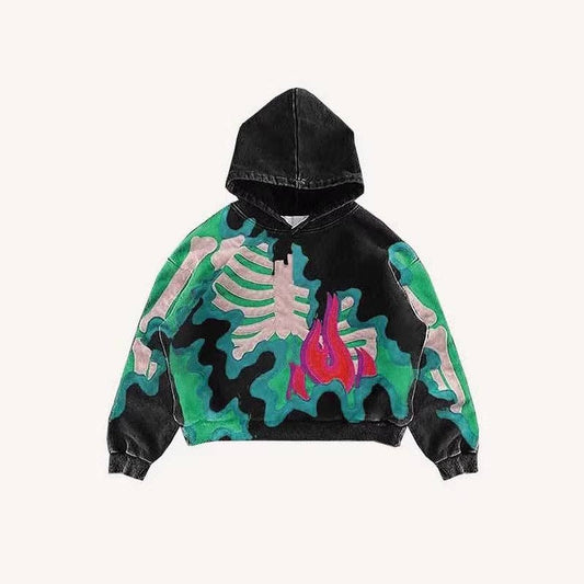 3D Printed Hoodie with Pockets for Men